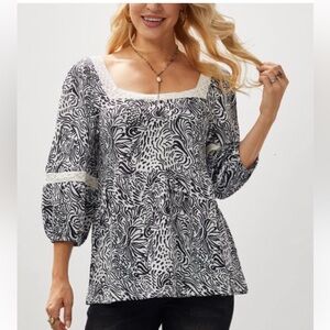 Suzanne Betro Women's Babydoll Tunic Size medium‎ NWT